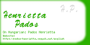 henrietta pados business card